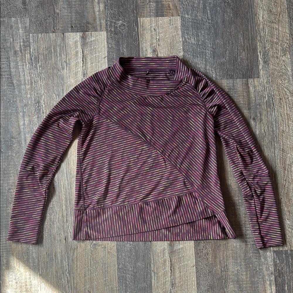 Prana asymmetrical long sleeve yoga top active women’s medium